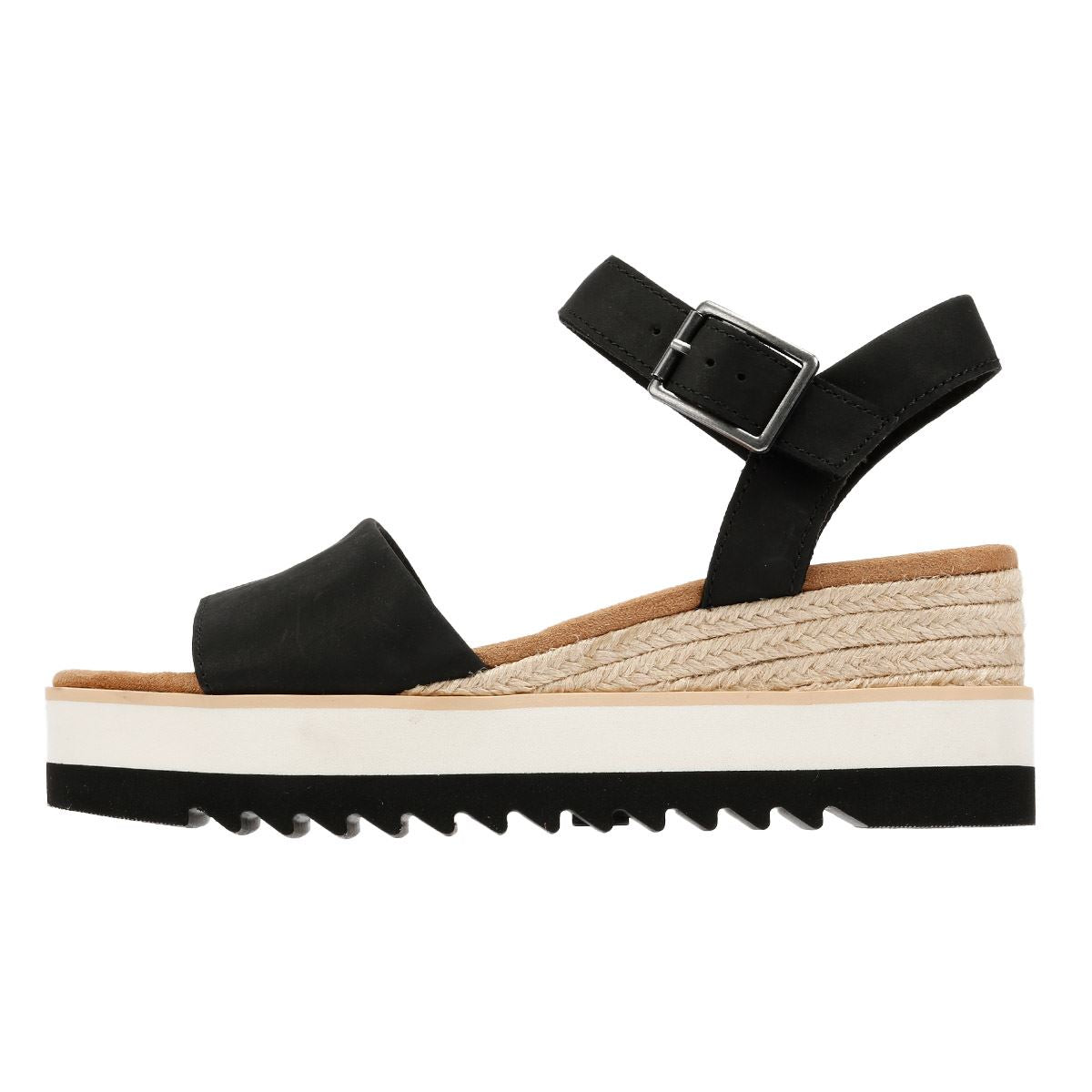 TOMS Diana Damen Keilabsatzschuhe Aus Schwarzem Leder