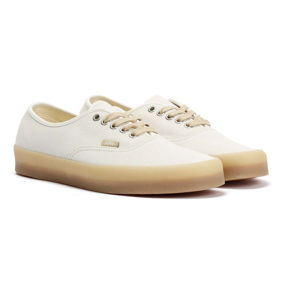 Vans Authentic Crepe Leder Herren Weiße Sneakers