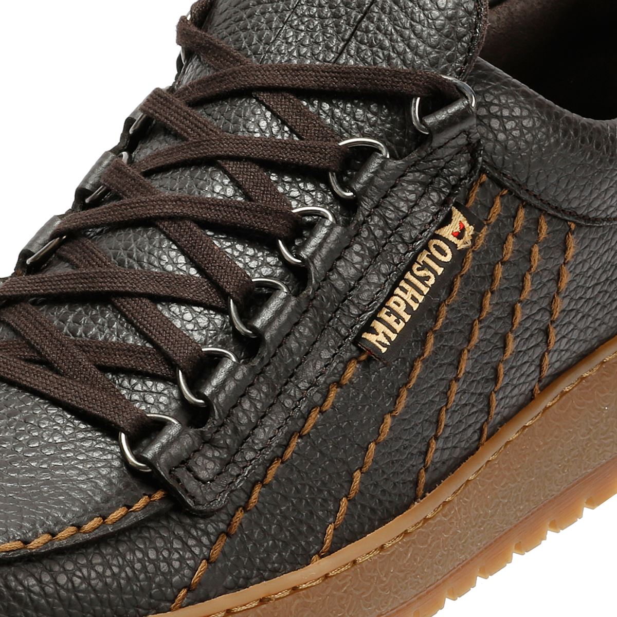 Mephisto Rainbow Oregon 1351 Herren Leder Braune Schnürschuhe
