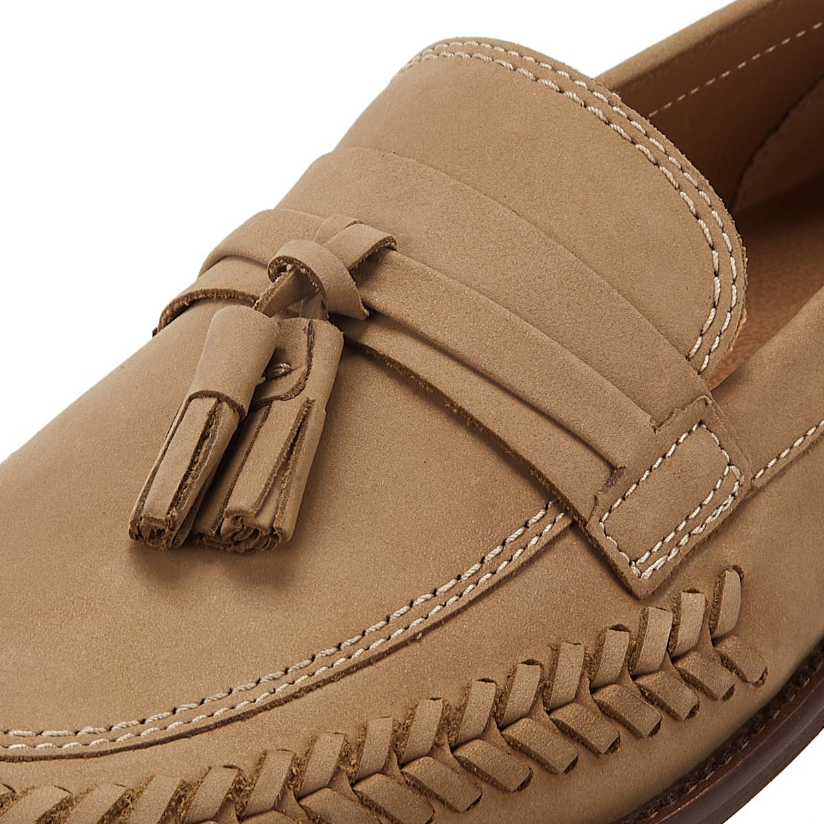 H By Hudson Haldon Loafer Taupe Wildleder Herren Taupe Casual
