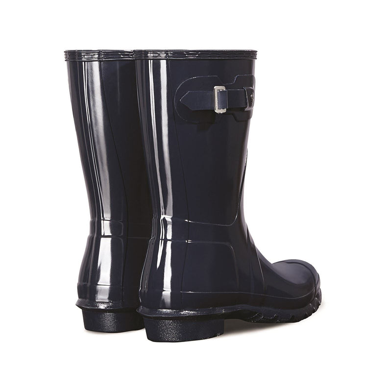 Hunter Original Short Gloss Gummistiefel Für Damen In Marineblau