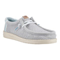 HEYDUDE Wally Jute Herren Mokassinschuhe Aus Jutegewebe In Cloud Blau/Dawn Blau