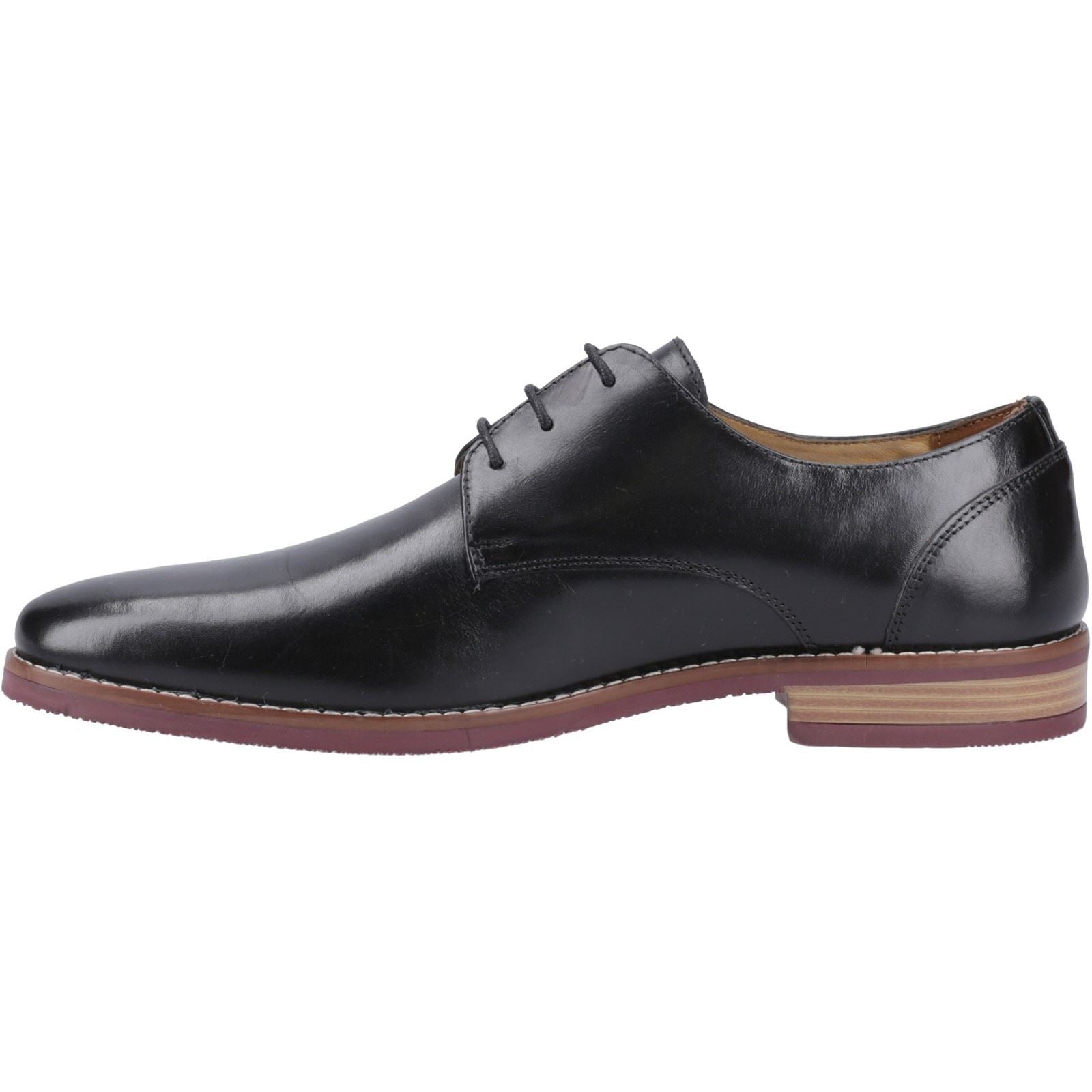 Hush Puppies Mike Herrenschuhe Aus Schwarzem Leder Mit Schnürung