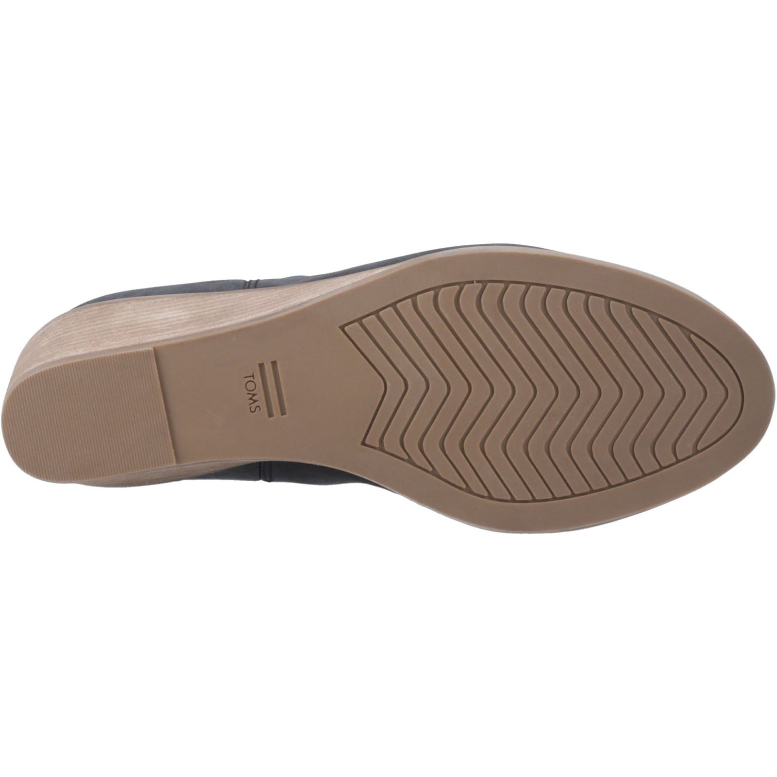 TOMS Casey Leder Damen Schwarze Stiefel