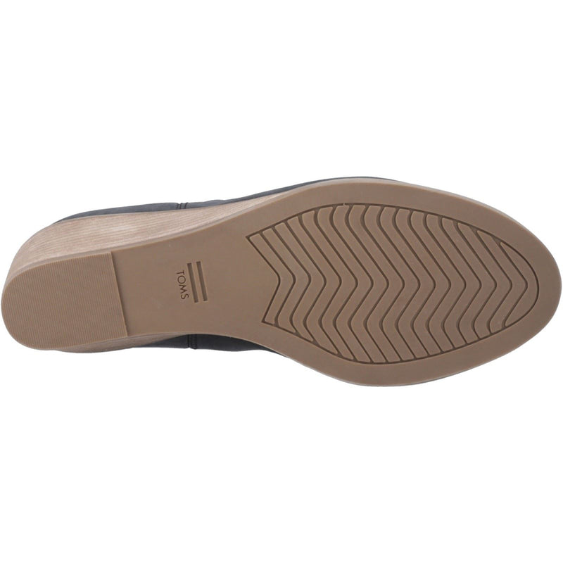 TOMS Casey Leder Damen Schwarze Stiefel