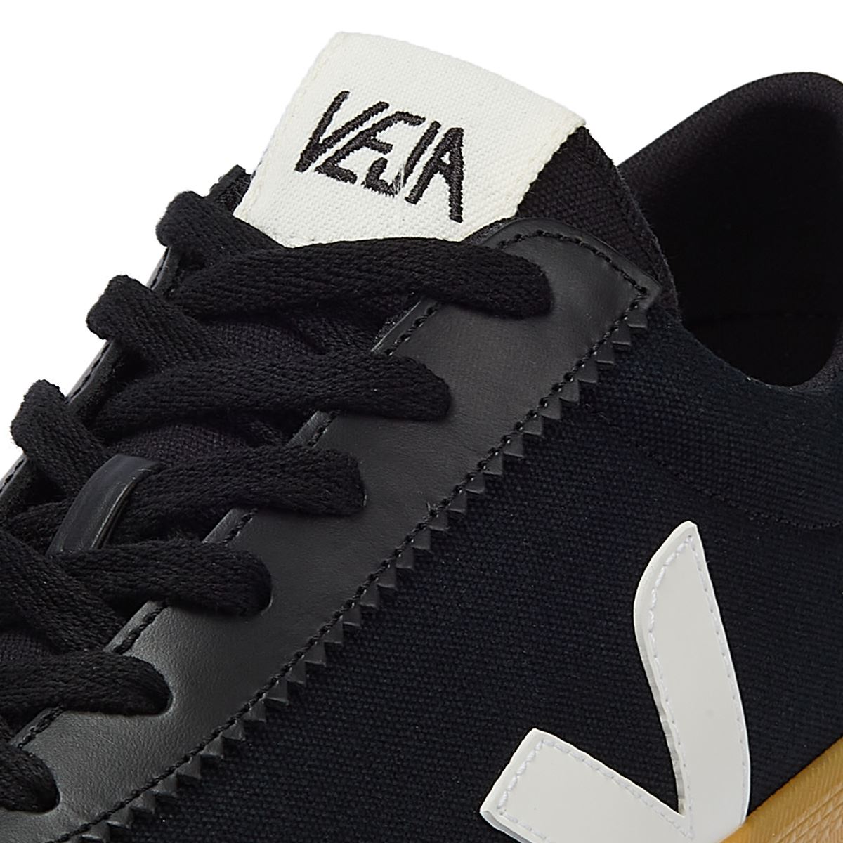 Veja Volley Herren Schwarze/Weiße/Naturfarbene Sneakers