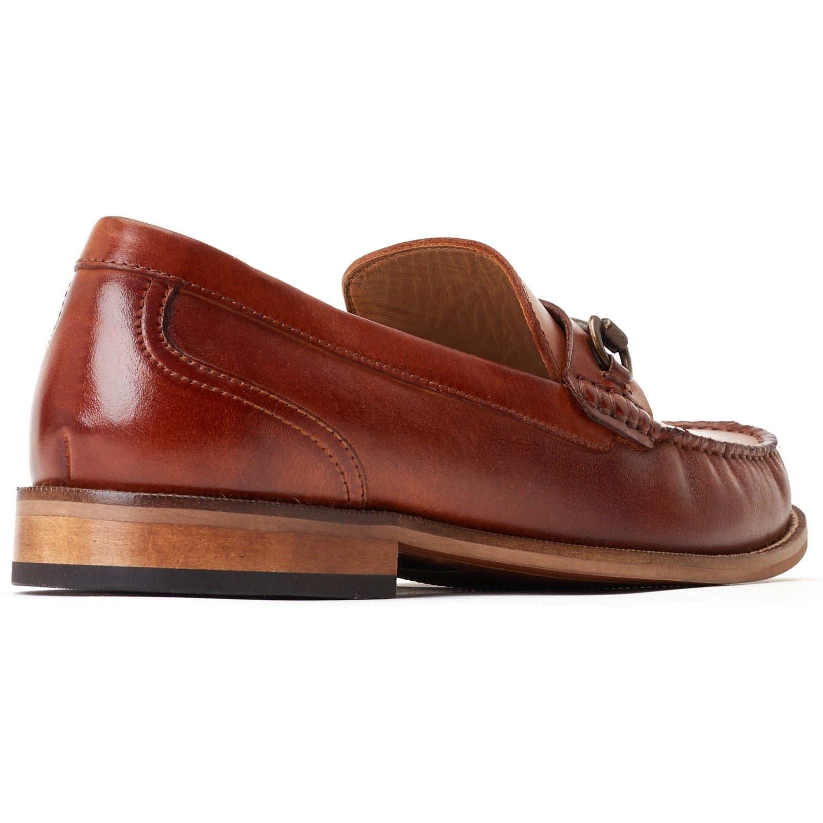 Base London Madison Herren Mokassins Aus Gebranntem Tan-Leder