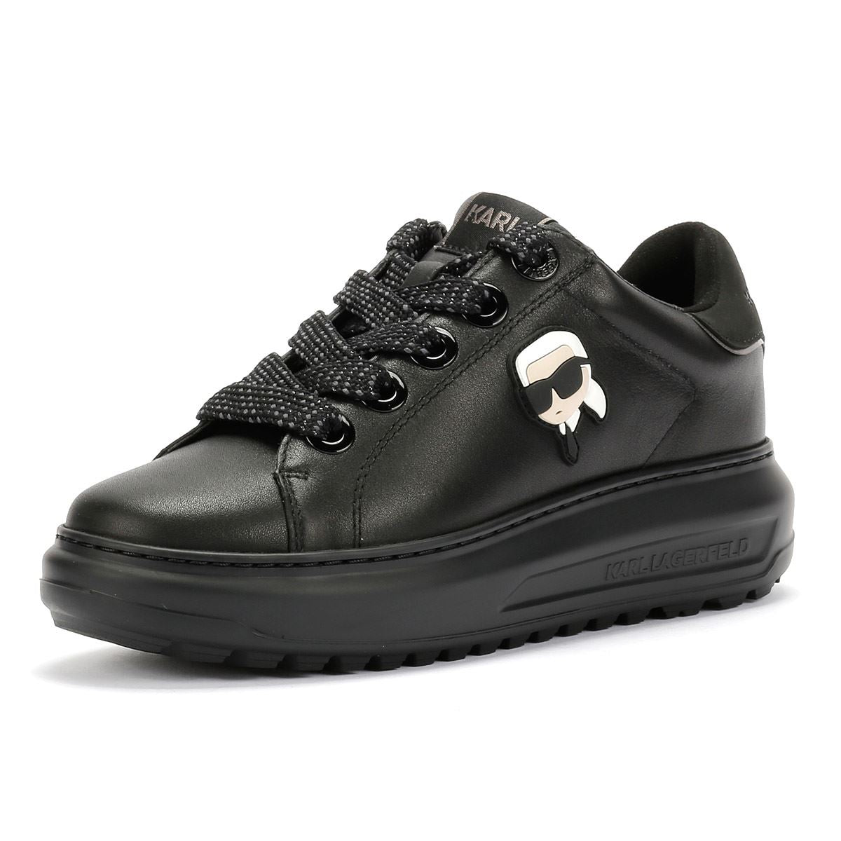 Karl Lagerfeld Kapri Lug Karl NFT Lo Lace Damen Sneaker Aus Schwarzem Leder
