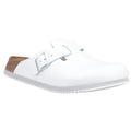Birkenstock Boston Herren Clogs Aus Weißem Leder
