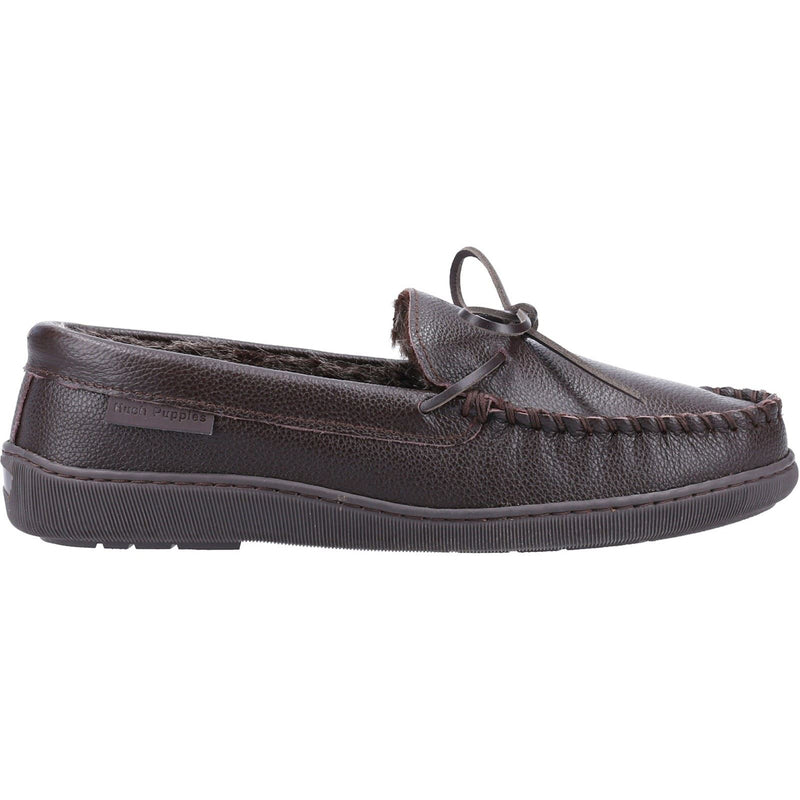 Hush Puppies Ace Leder Herren Braun Hausschuhe