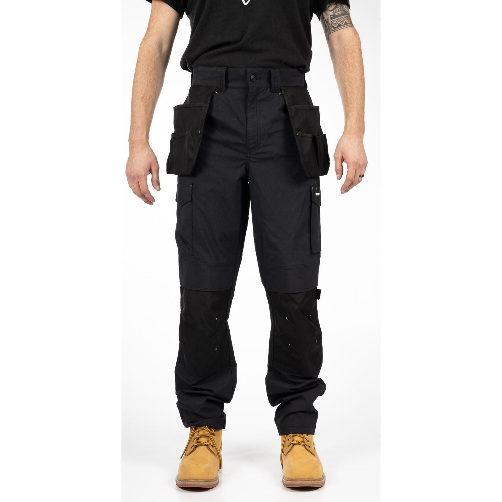 Caterpillar Nexus Holster Stretch Pocket Baumwoll Herren Schwarze Farbe Outdoor Hosen