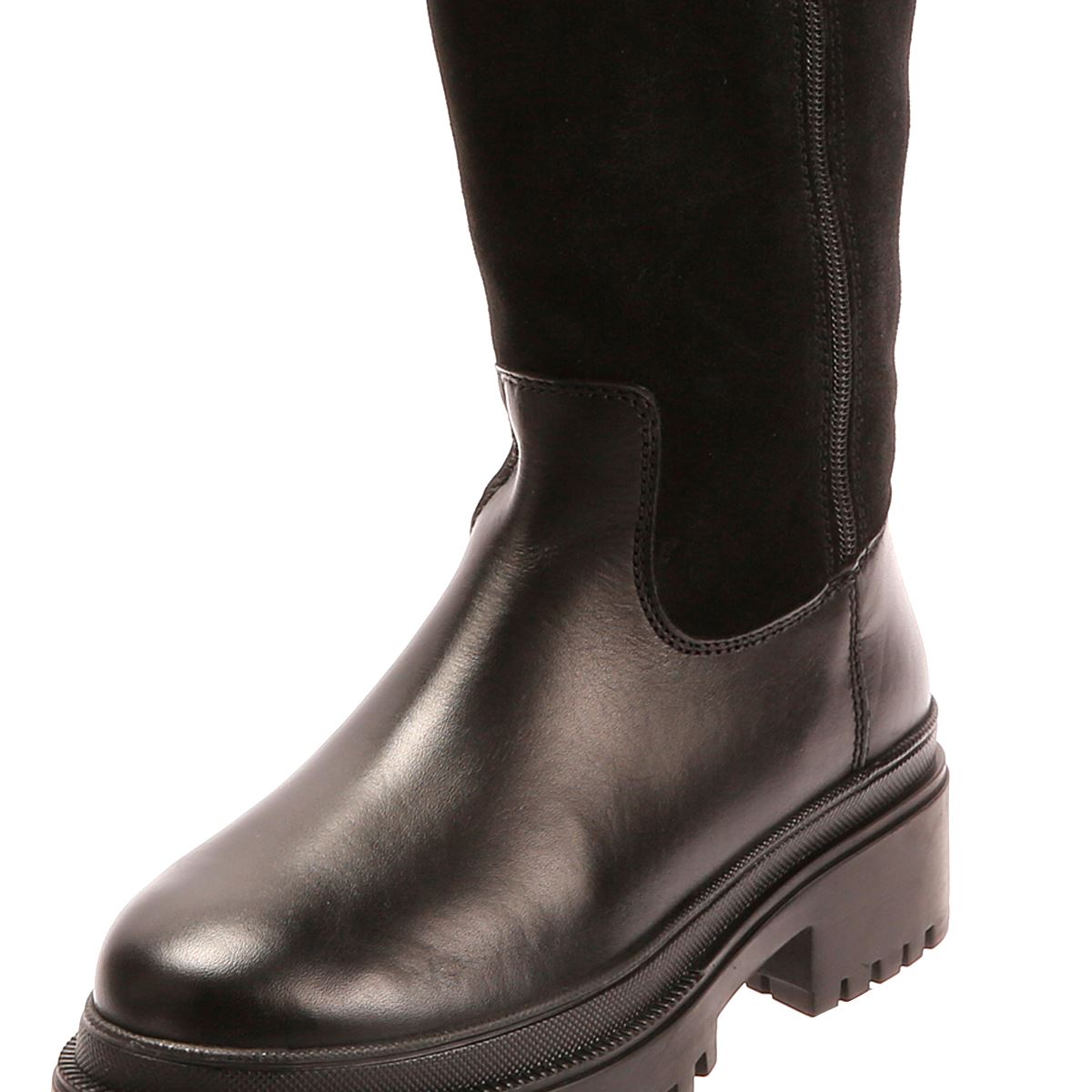 Osprey London The Bramble Tall Leder Damen Schwarze Stiefel