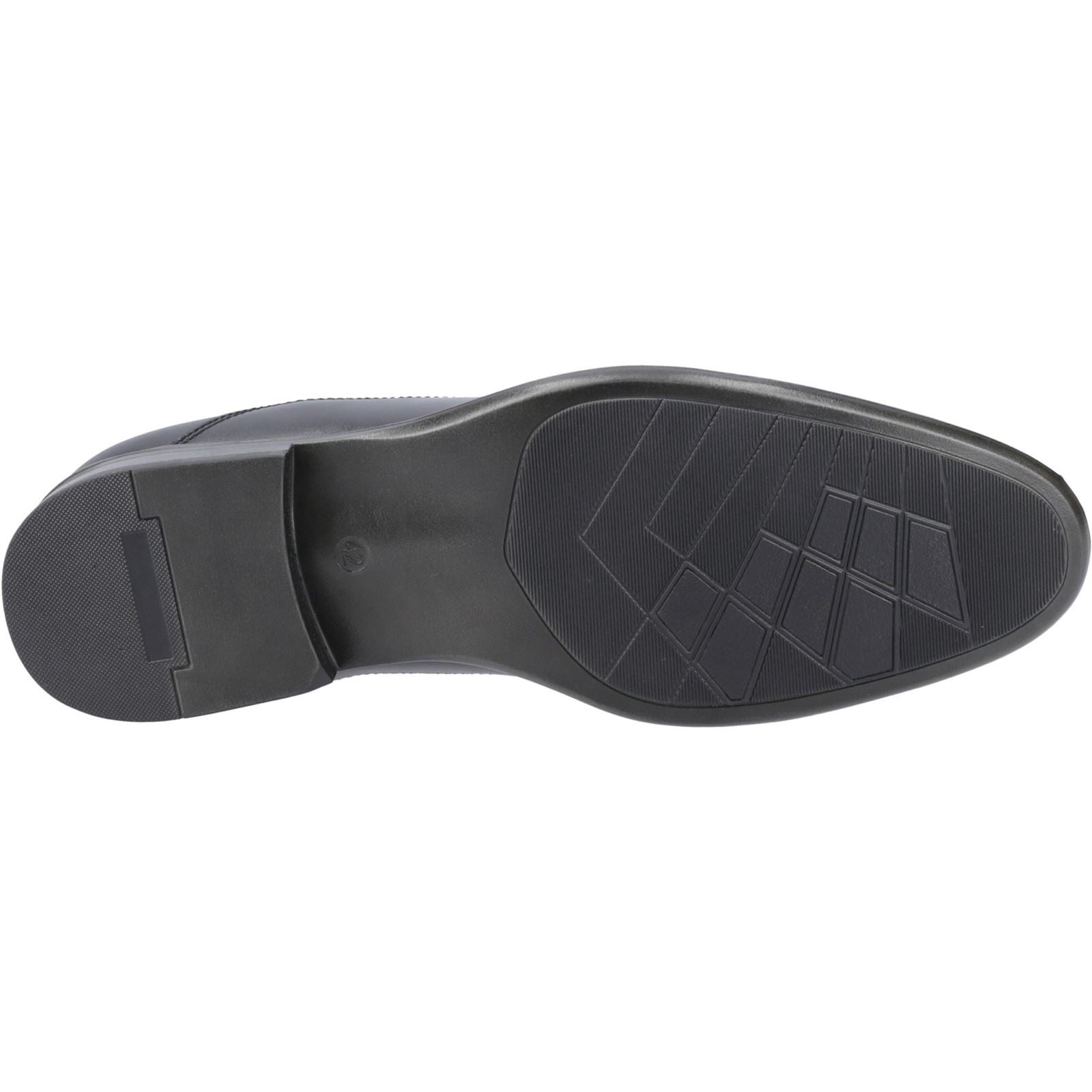 Pod Ralph Leder Herren Schwarze Oxford Schuhe