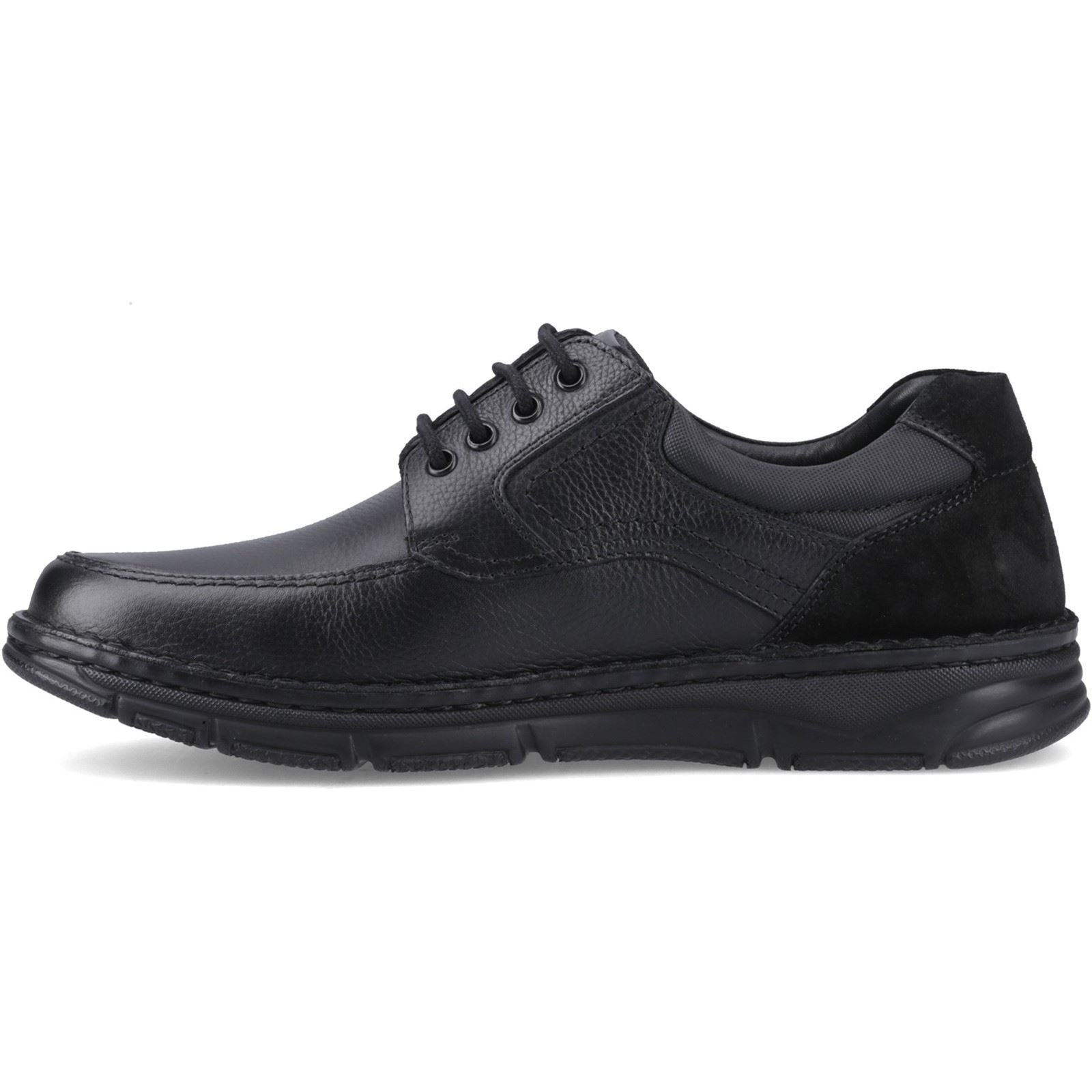 Hush Puppies Franklin Lace Up Shoe Leder Herren Schwarze Loafer