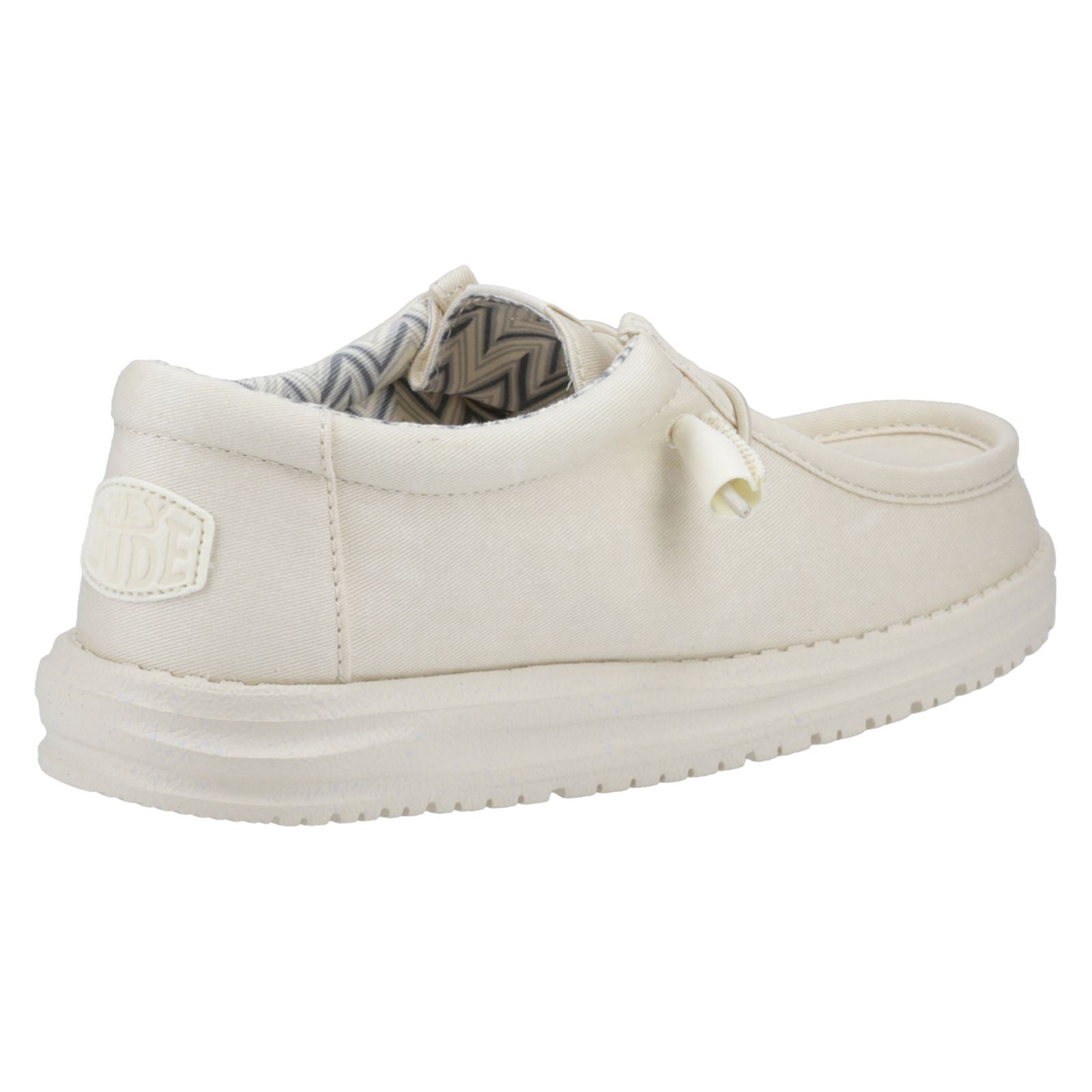 HEYDUDE Wally Canvas 100% Baumwolle Herren Bootsschuhe In Steingrau