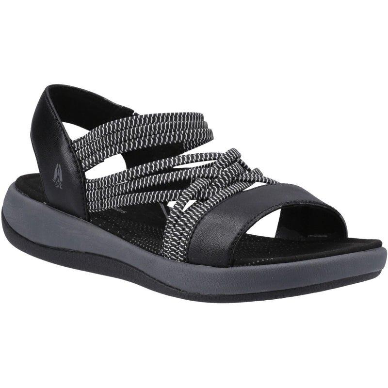 Hush Puppies Susanna Damen Sandalen Aus Schwarzem Leder