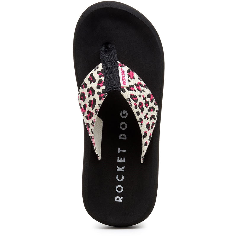 Rocket Dog Spotlight Monroe Damen Sandalen Aus Baumwolle In Leuchtendem Pink