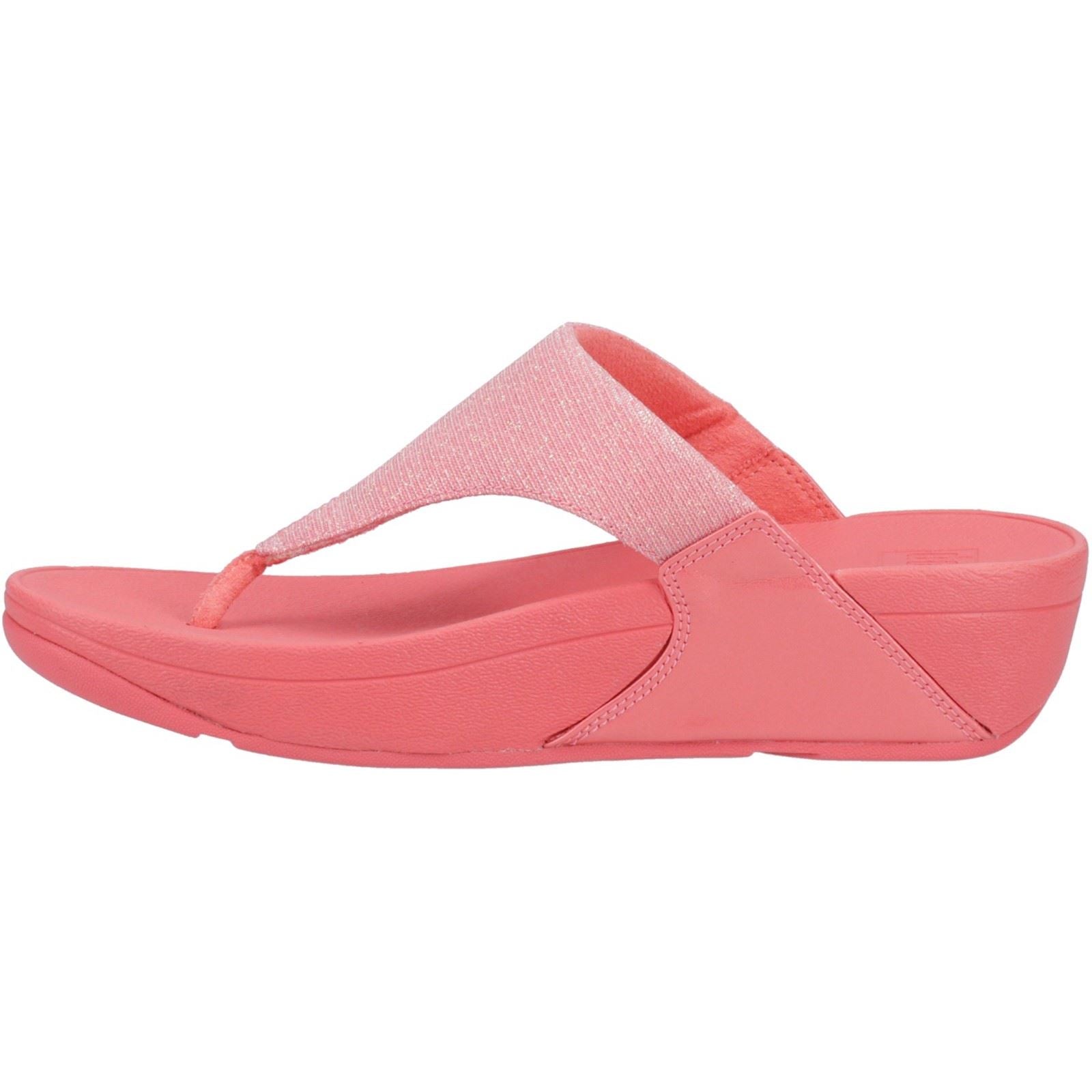 Fitflop Lulu Shimmerlux Polyester Damen Rosy Coral Sandalen