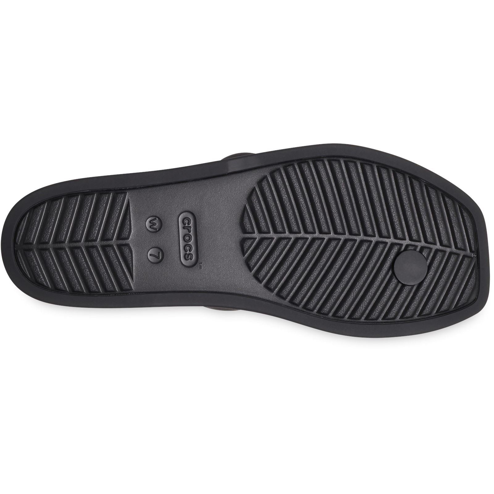 Crocs Miami Toe Loop Sandal Damen Schwarze Farbe Sandalen