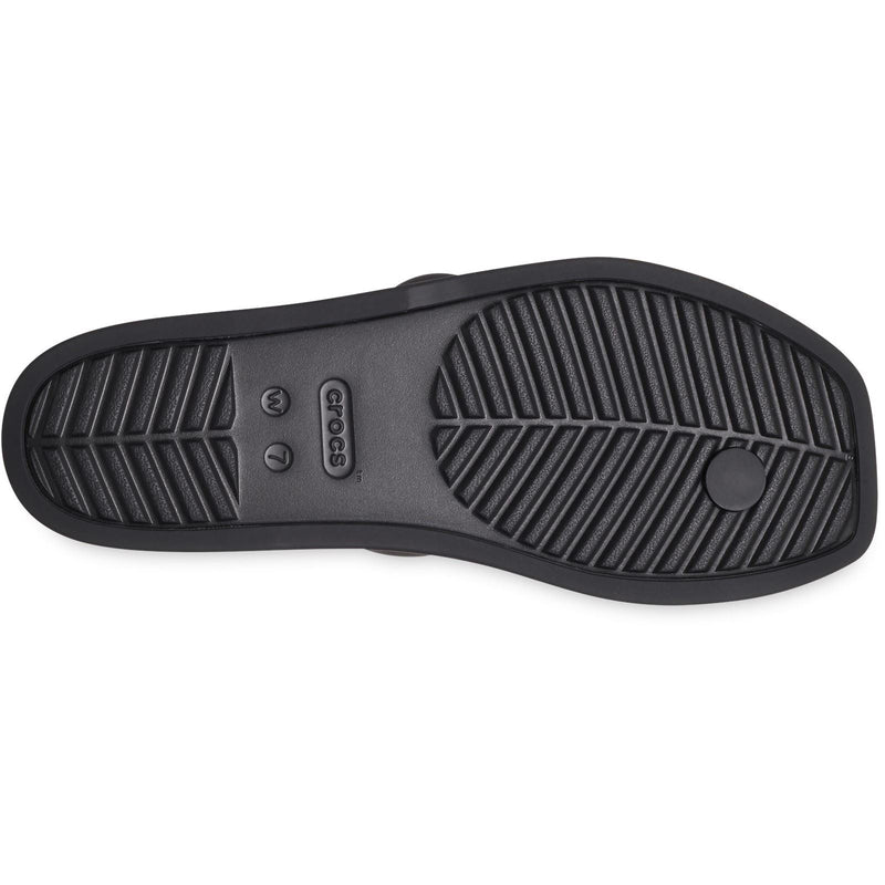 Crocs Miami Toe Loop Sandal Damen Schwarze Farbe Sandalen