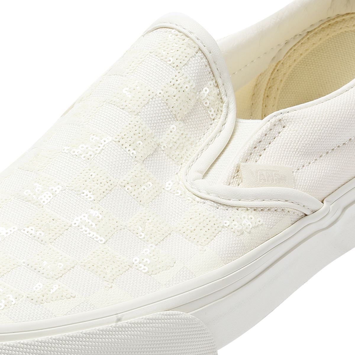 Vans Classic Slip-On Leichte Weiße Sneakers Aus Canvas