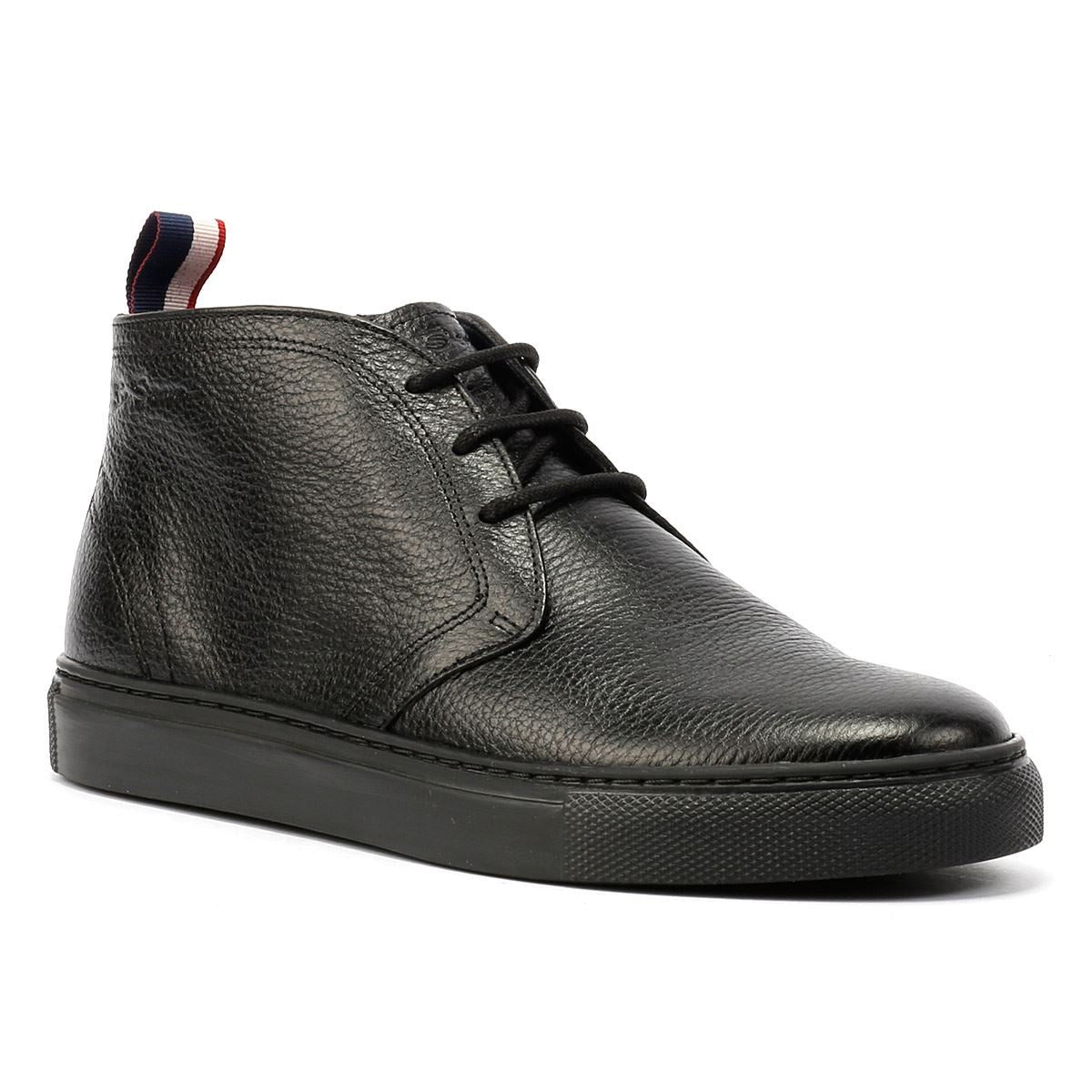 Ben Sherman Parka Schwarze Farbe Herrenlederstiefel