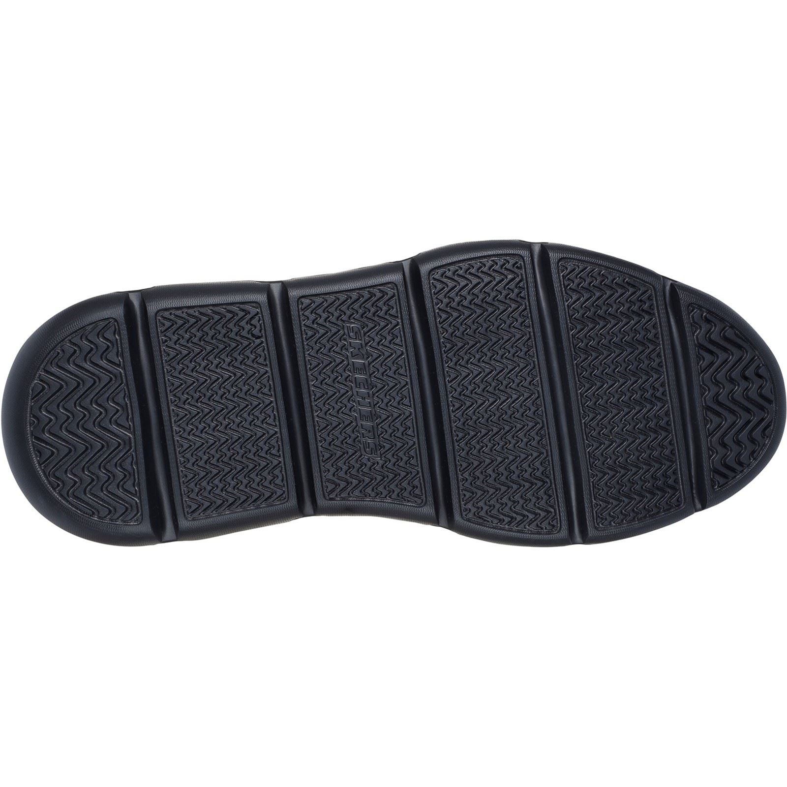 Skechers Garza Carlyn Schwarze Farbe Herren-Schnürschuhe Aus Leder