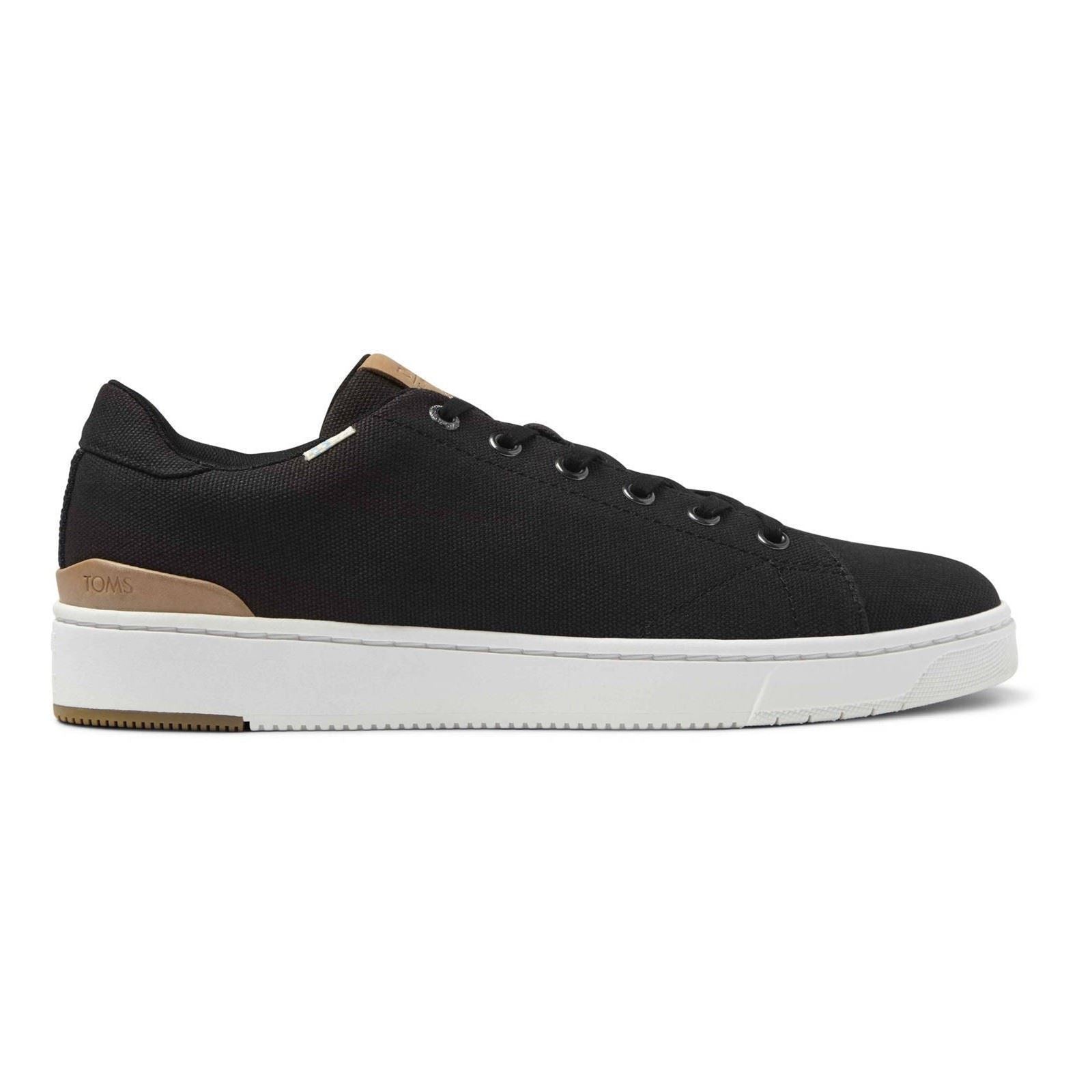 TOMS TRVL Lite 2.0 Low 100% Baumwolle Herren Schwarze Turnschuhe