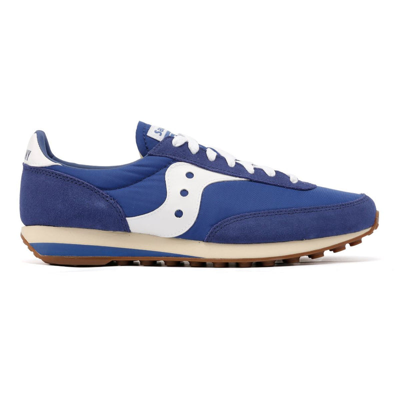 Saucony Trainer 80 Blaue Wildleder Sneaker