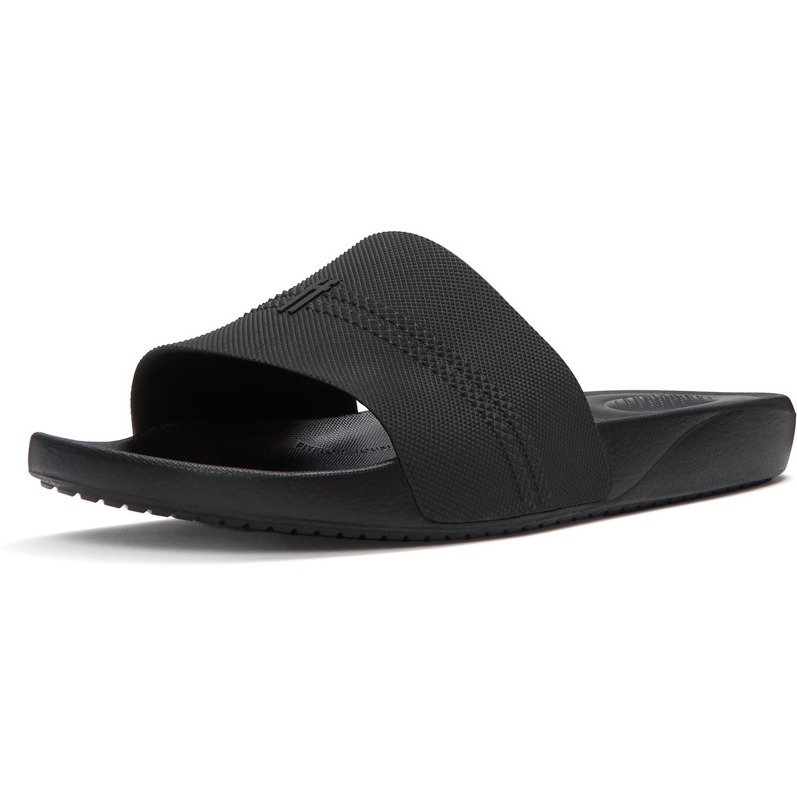 Fitflop iQushion Pool Slides Polyurethan Männer Ganz Schwarze Slides