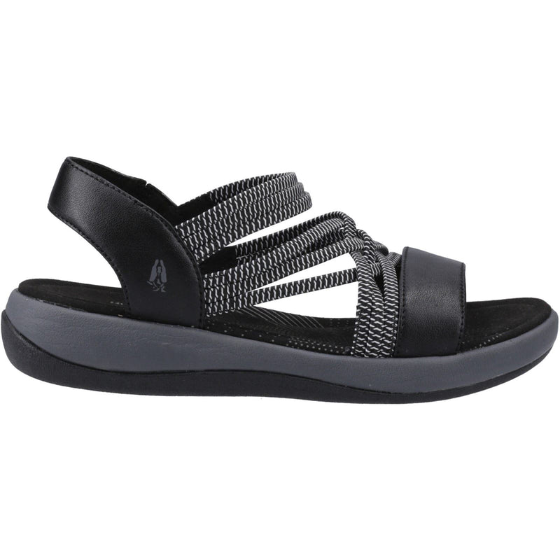 Hush Puppies Susanna Damen Sandalen Aus Schwarzem Leder