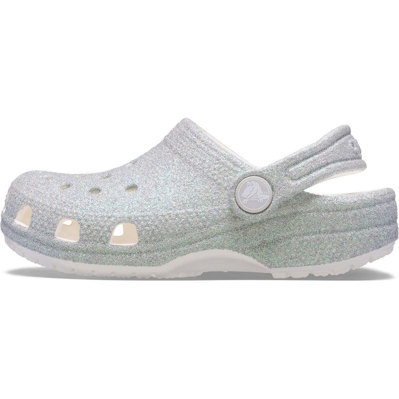 Crocs Classic Glitter Clog Thermoplastische Weiße Loafer