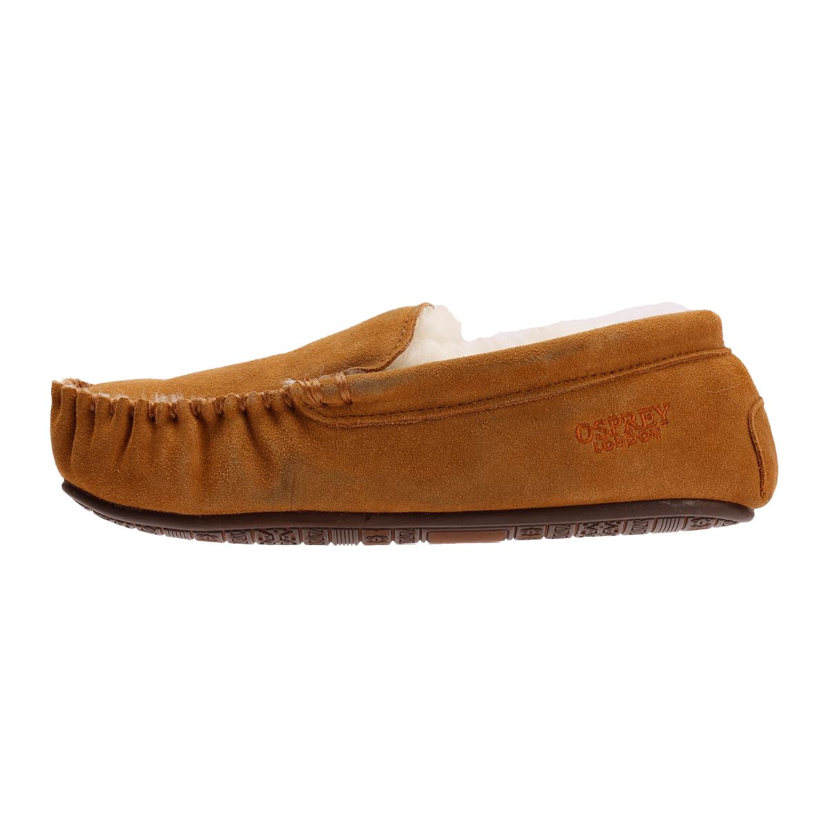 Osprey London The Sunday Wildleder Herren Braune Hausschuhe