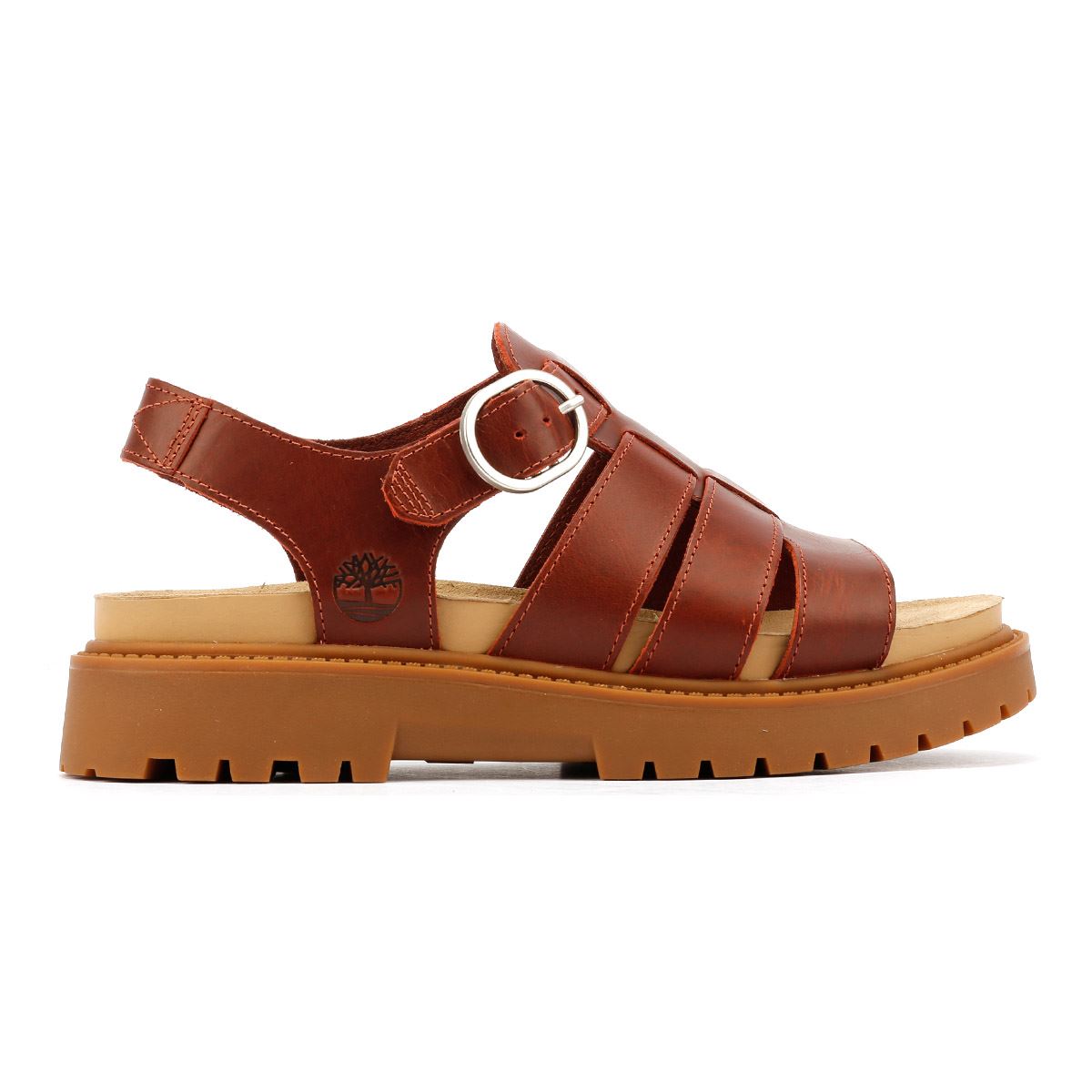 Timberland Clairemont Way Fisherman Damen Sandalen Aus Rotem Leder