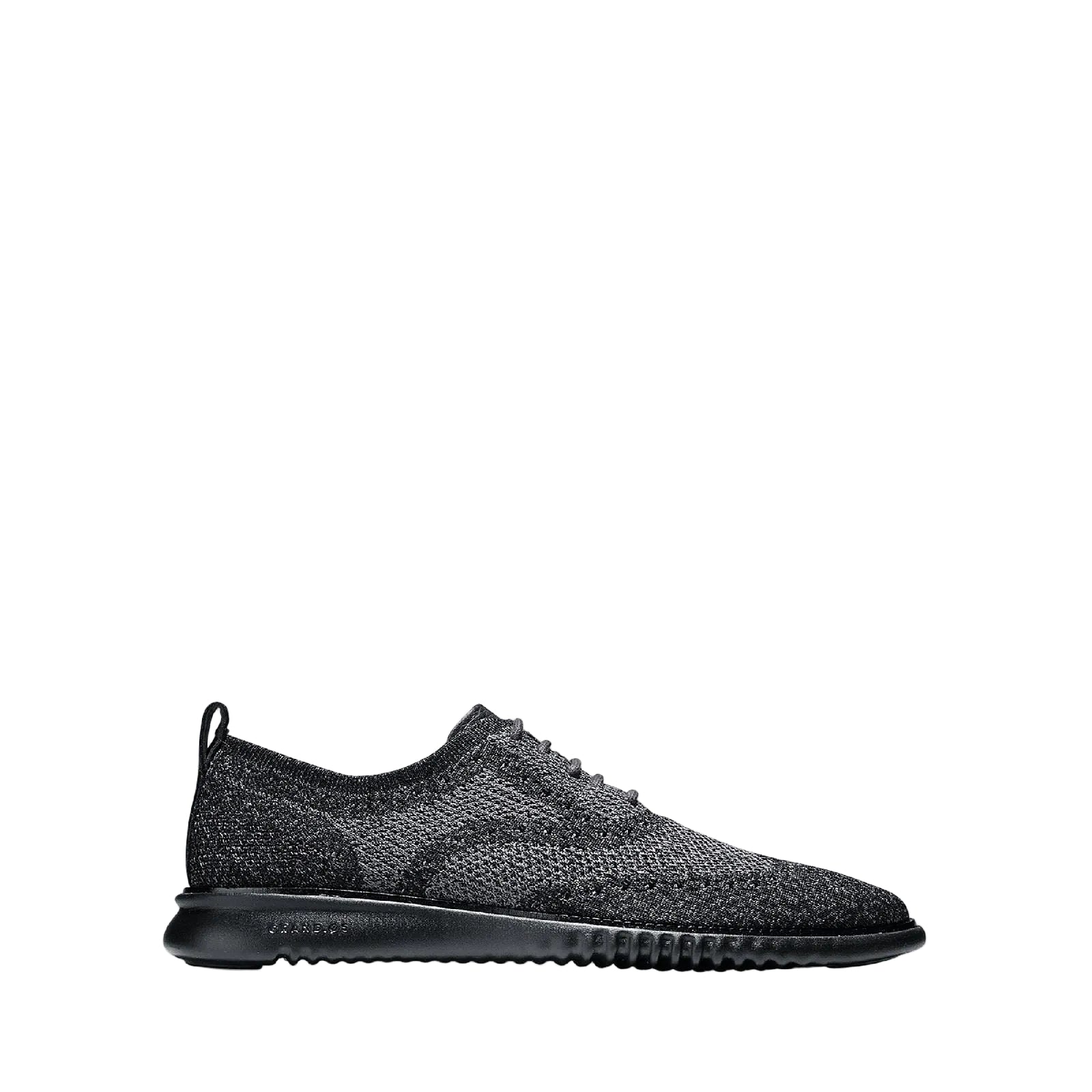 Cole Haan 2.ZEROGRAND Stitchlite Oxford Leder-Herrenschuhe In Schwarz/Magnet Mit Schnürung