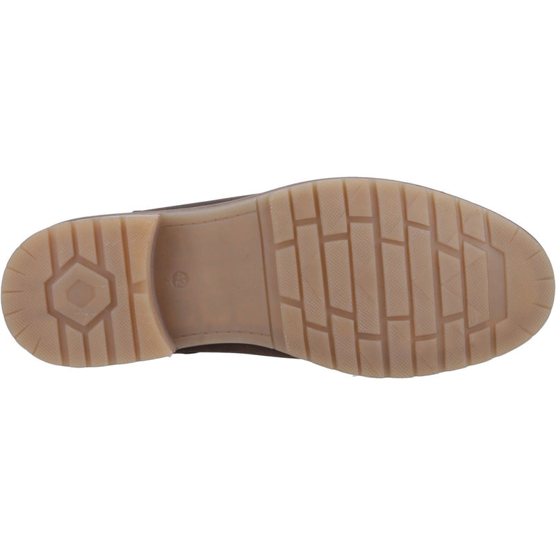 Hush Puppies Russell Leder Herren Stiefel Braun