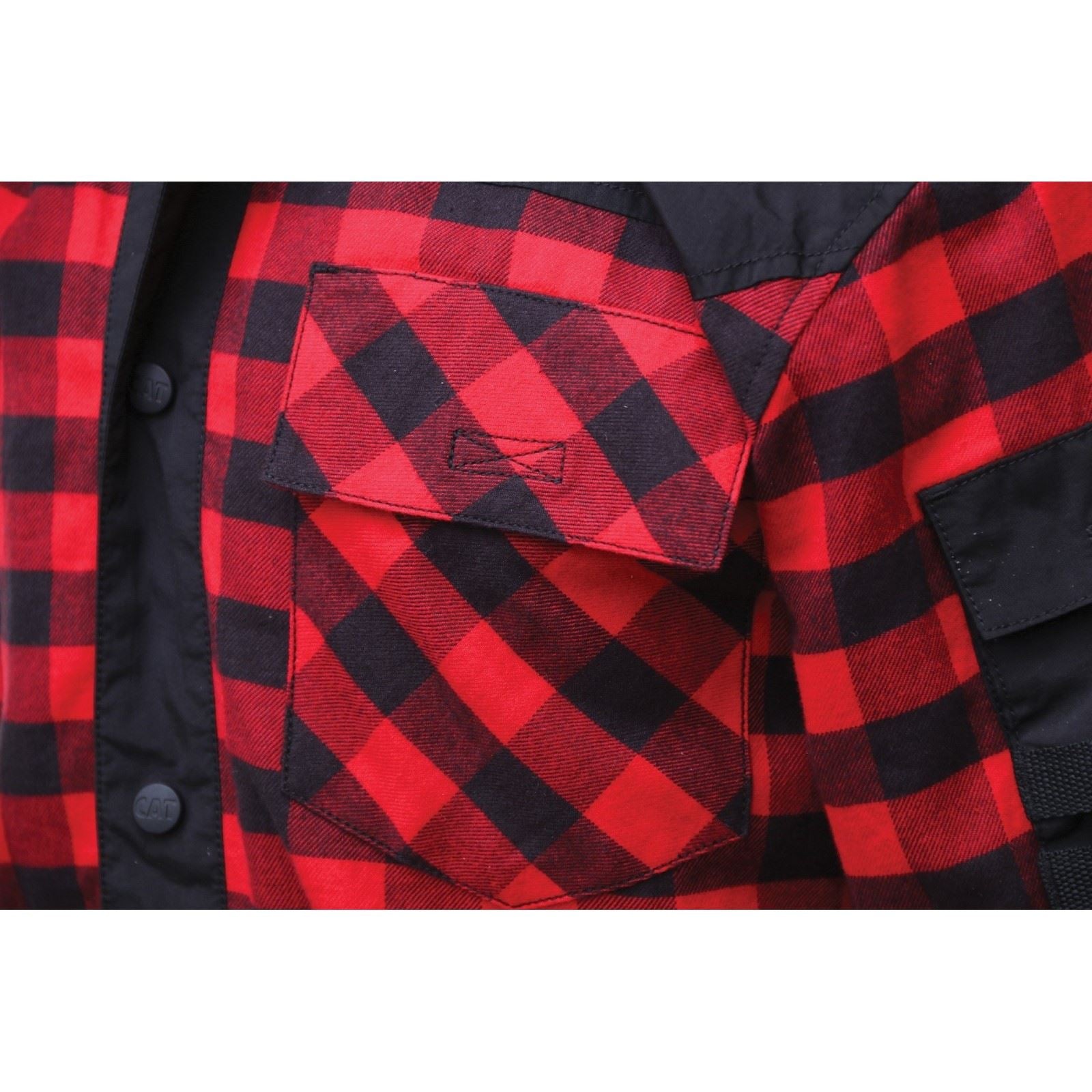 Caterpillar Sequoia Herren Rote Fleecejacke