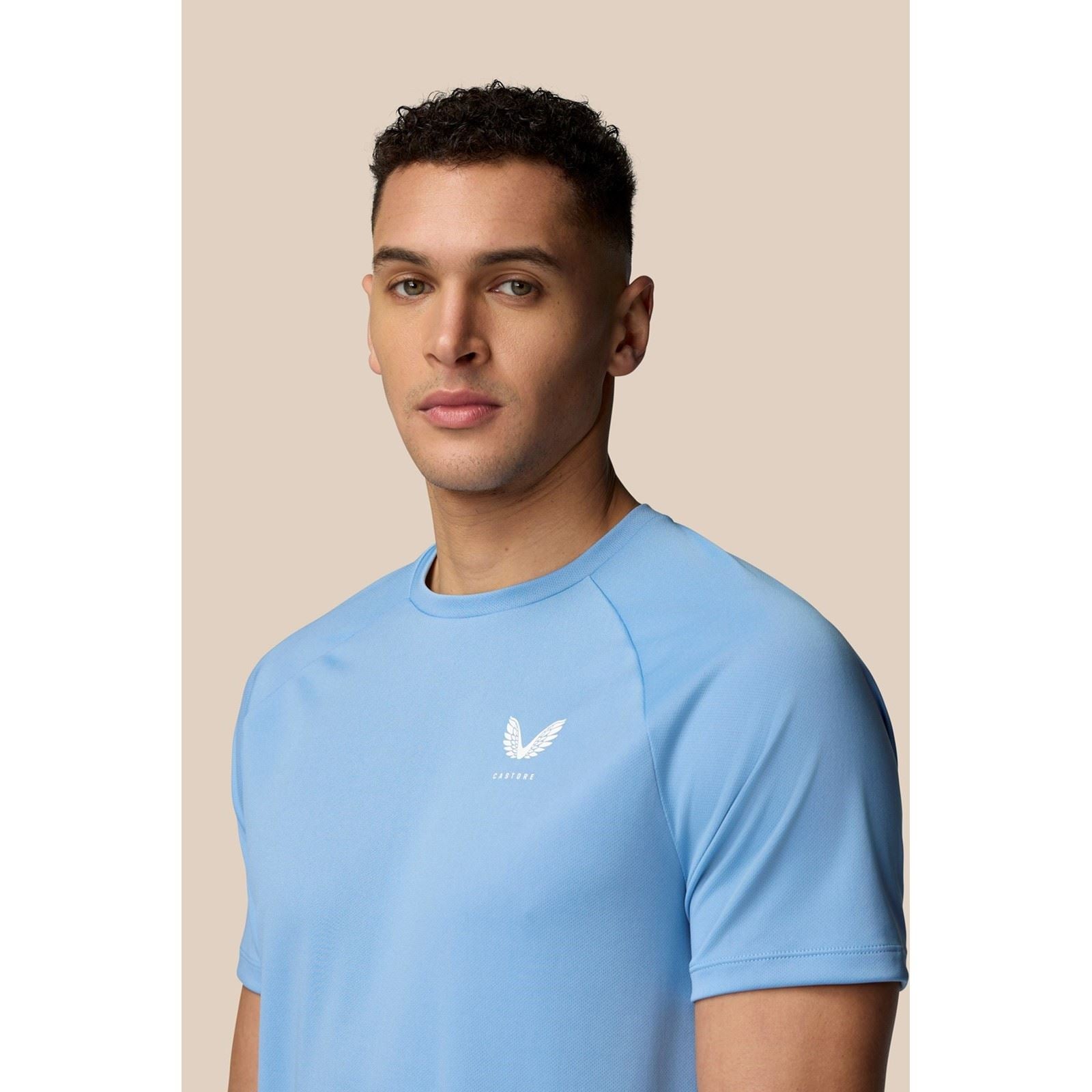 Castore Adapt Training T-Shirt Polyester Herren Blaue Sport-T-Shirts