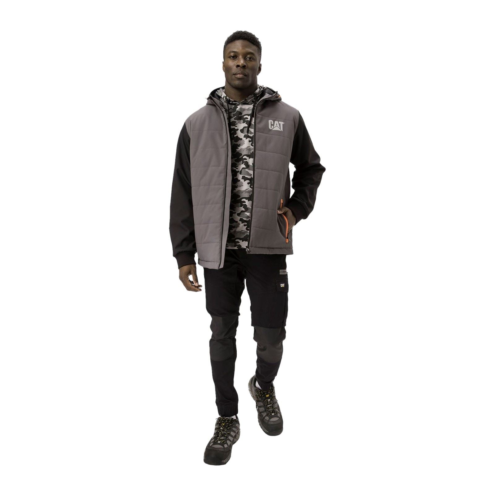 Caterpillar Tech Hybrid Herren Schwarze Jacke