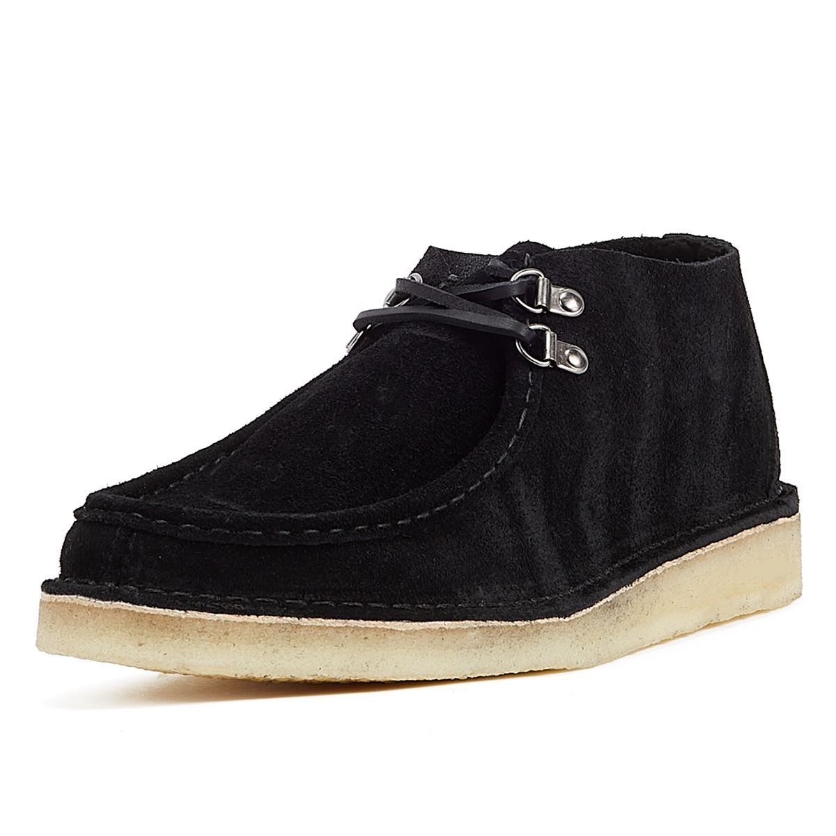 Clarks Originals Wüsten-Nomade-Wildleder-Herrenstiefel In Schwarz
