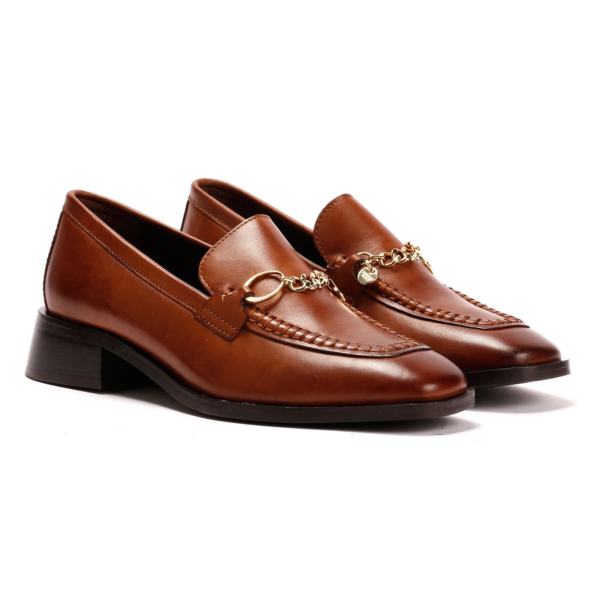 Osprey London The Islington Leder Damen Braune Slipper