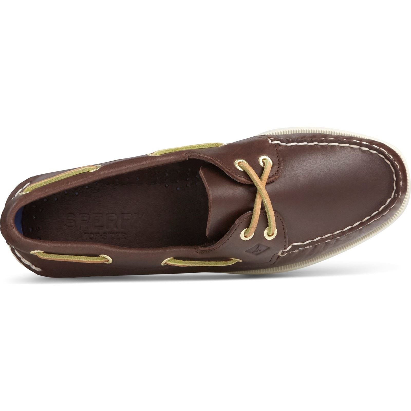 Sperry Authentic 2 Eye Leder Damen Braune Bootsschuhe