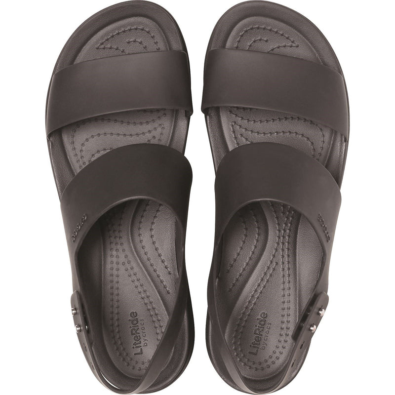 Crocs Brooklyn Low Wedge Damen Sandalen Aus Thermoplastischem Material In Schwarz