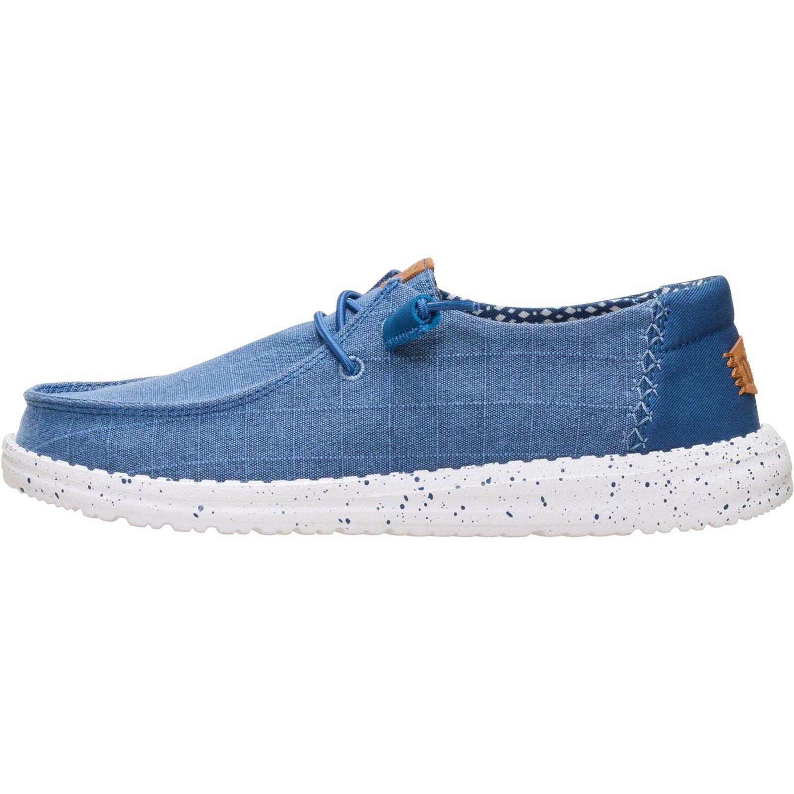 HEYDUDE Wendy Chambray Textil Damen Ensign Blau Freizeitschuhe