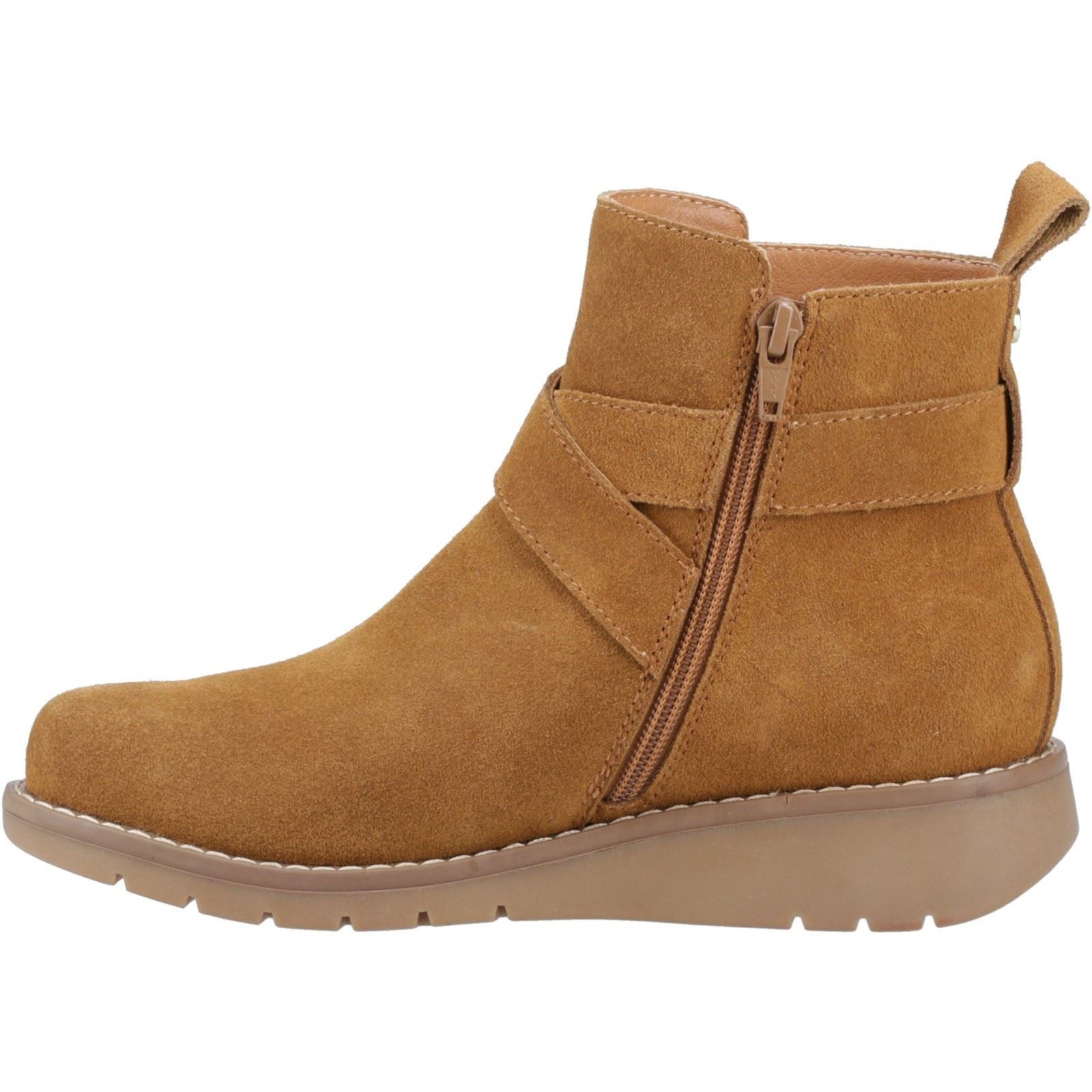 Hush Puppies Lyra Damen Wildleder Winter Stiefeletten in Braun