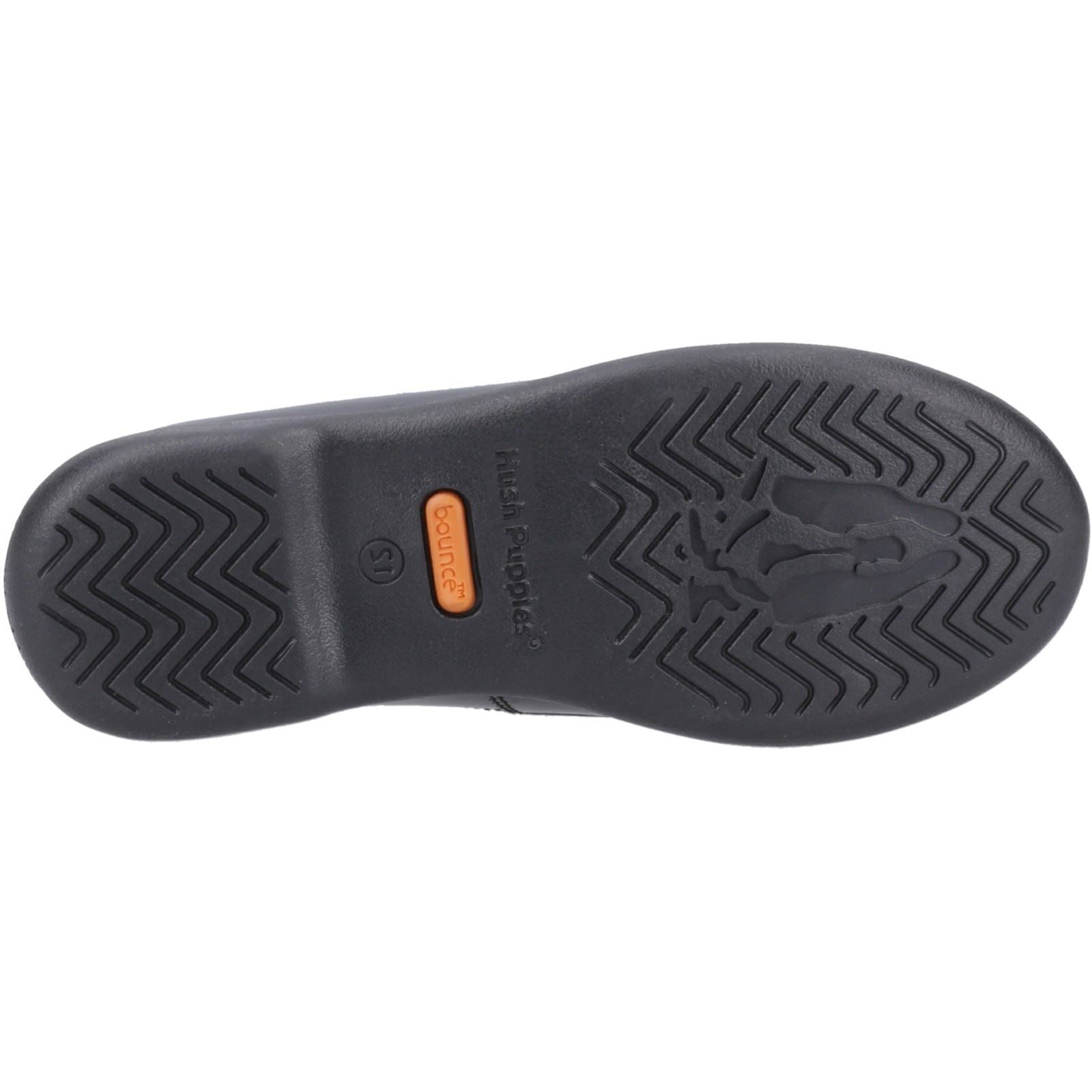 Hush Puppies Betty Patent Junior Mädchenschuhe Aus Schwarzem Leder
