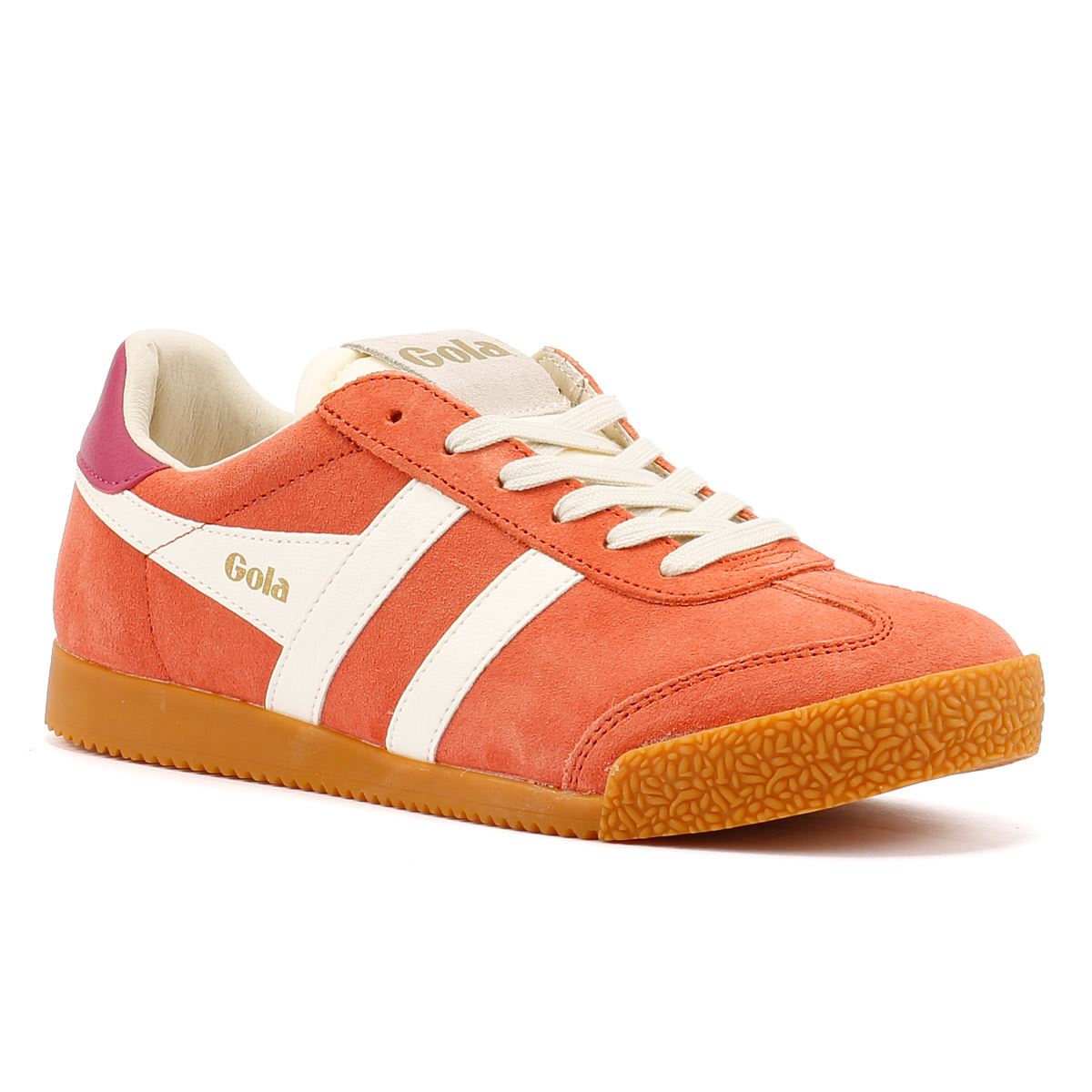Gola Elan Damen Wildleder Turnschuhe In Orange
