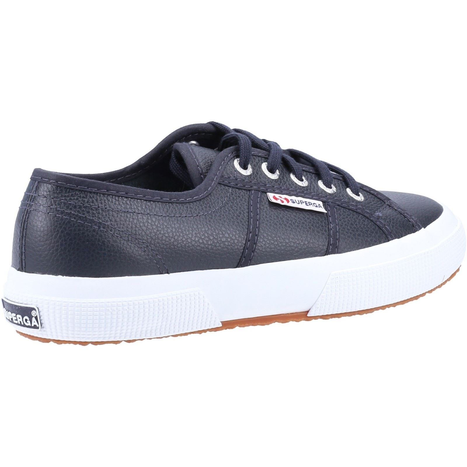 Superga 2750 Leder-Herren-Sneaker In Marineblau