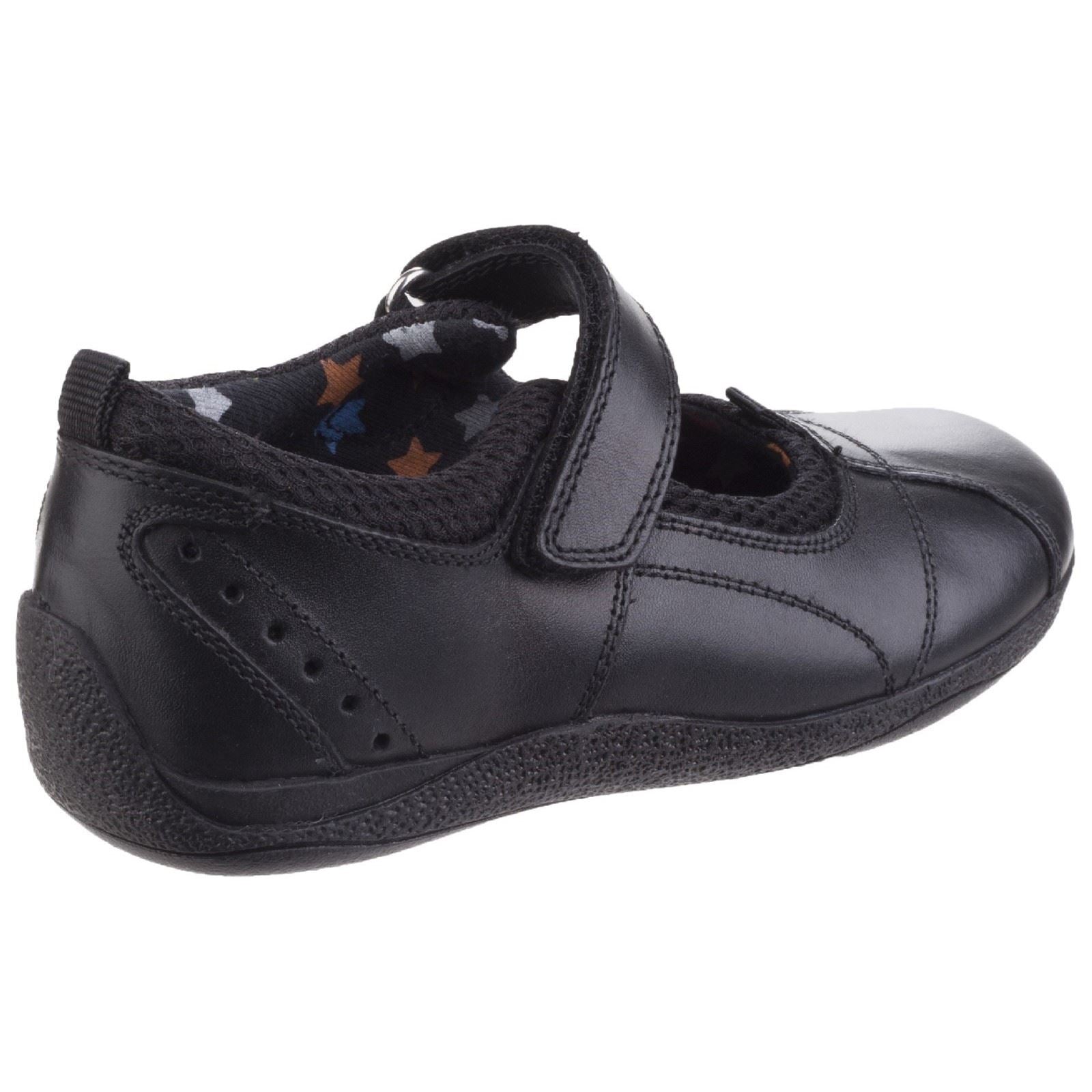 Hush Puppies Cindy Senior Mädchenschuhe Aus Schwarzem Leder