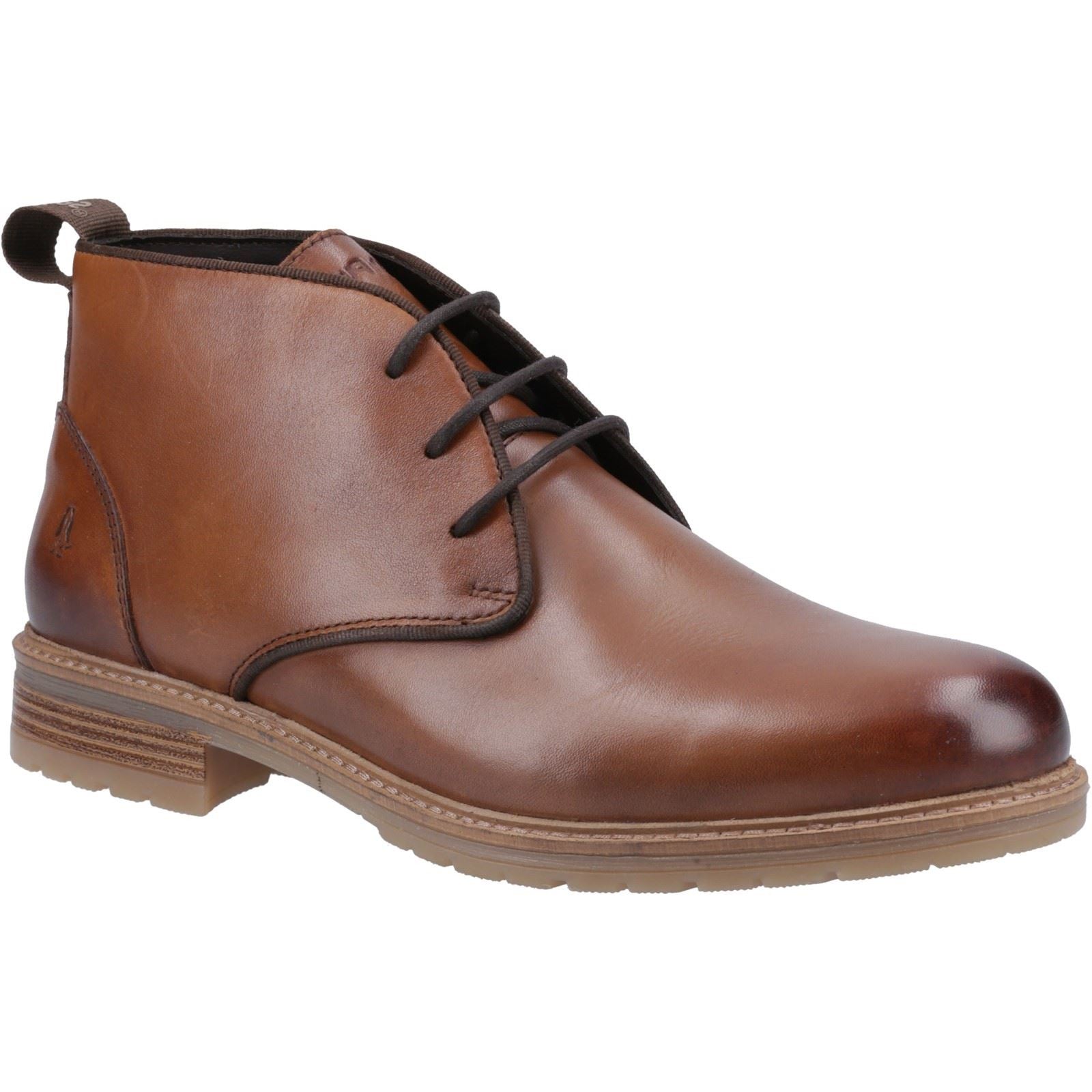 Hush Puppies Ricky Leder Herren Stiefeletten in Tan